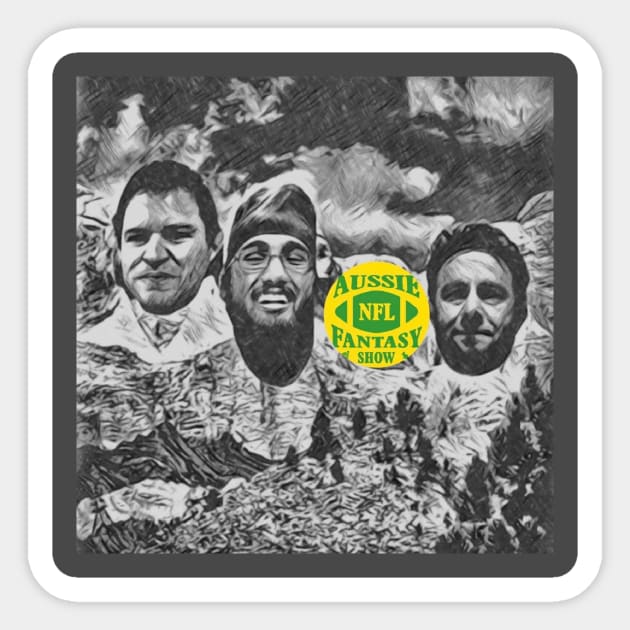 Mount Trashmore (Dark) Sticker by Aussie NFL Fantasy Show